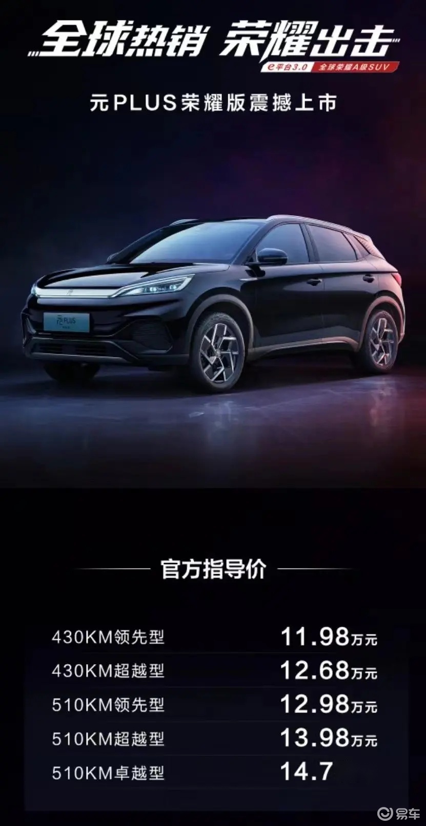 選車對比丨元PLUS榮耀版對比iCAR 03,，你怎么選,？